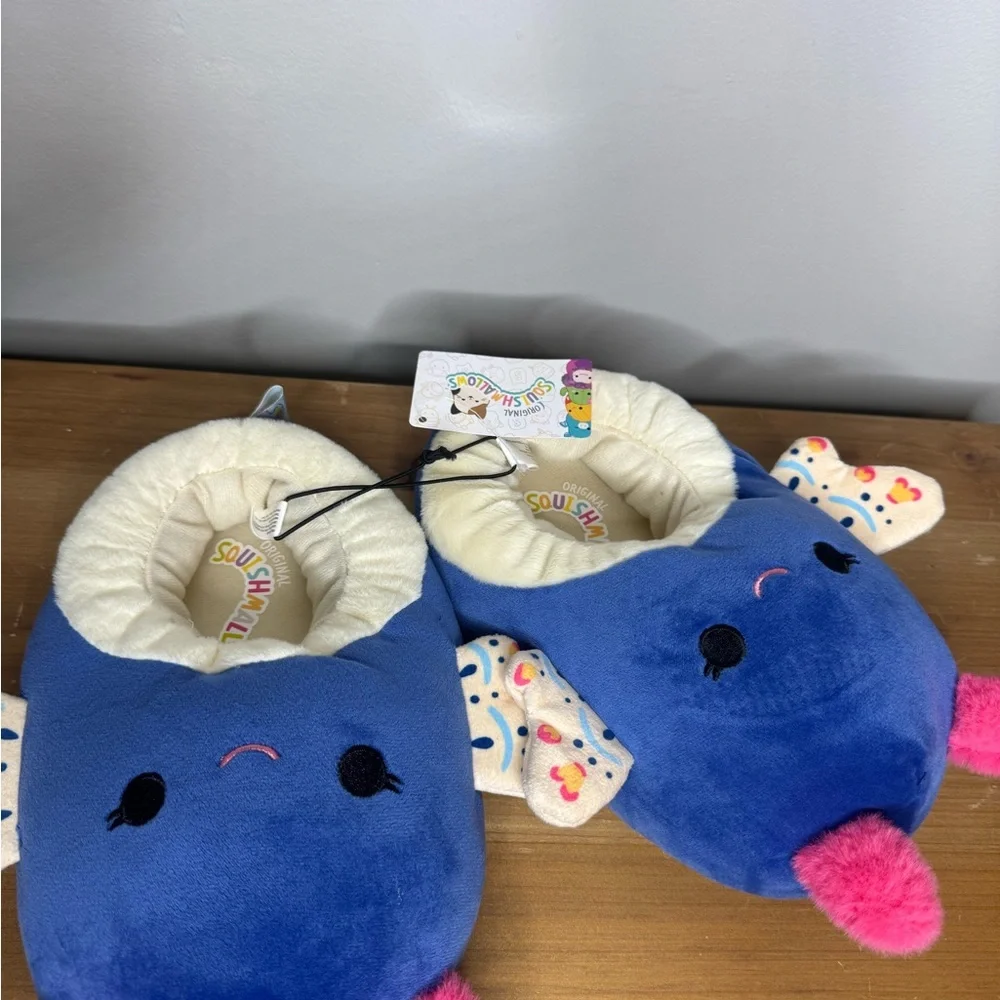 Squishmallows Blue and Pink Kids Slippers